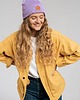 czapki i kapelusze męskie Czapka beanie z bawełny organicznej liliowa 4