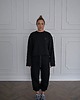 bluza bez kaptura damska Krótka bluza MOSCA black 2