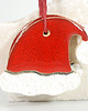 ozdoby choinkowe Ceramiczne czapeczki Mikołaja - ozdoby ceramiczne 3