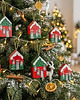 ozdoby choinkowe Zestaw domków bombek 1