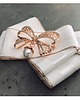 broszki Brosza  White z Kokardą Rose Gold 2