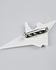 broszki Broszka Porcelanowa Origami Żuraw Biała 1