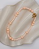 bransoletki z kamieni naturalnych Choker z różowych Pereł Seashell 3