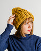 czapki damskie Wełniana czapka zimowa WOOLY miodowa 3