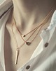 złote naszyjniki 16k Gold Plated Tiny Dot Necklace 3