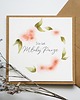 kartki scrapbooking Kartka na ślub rustykalna Pomarańczowe kwiaty i listki 1