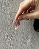 kolczyki z masy plastycznej Kolczyki kwiatki z perełką 2