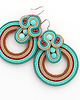 kolczyki soutache Boho koła 1