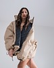 kurtki damskie Kurtka typu bomber oversize mocca 1