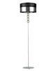 lampy podłogowe Czarno-miedziana lampa stojąca do salonu w stylu glamour BERMUDY MIRROR 4