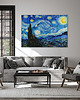 obrazy Obraz na płótnie - 100x70 cm Van Gogh - Gwiaździsta noc (1-0526) 3