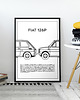 plakaty Plakat Polska Motoryzacja - Fiat 126p 1