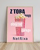 plakaty Plakat Netflix różowy 2