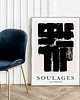plakaty Plakat Soulages Eau Forte XB 1
