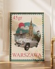 plakaty Plakat U nas w Warszawie - Kolaż Fine Art - Dekoracja Ścienna Do Salonu 1