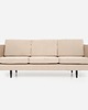 sofy i szezlongi Sofa ALTA beżowy welur, skandynawski design 1