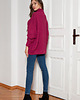 swetry damskie  Sweter oversize z golfem - SWE148 amarant 2