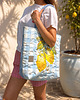 torby na ramię Pikowana duża torba shopper Cytryny No2 1