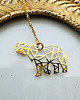 złote naszyjniki NASZYJNIK ze słoniem, słonik na szczęście 2