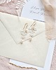 Biżuteria ślubna Kolczyki ślubne z perłami  Lace Me Pure 3 5
