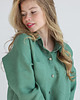 koszule damskie  Lniana koszula 100% len EUCALYPTUS GREEN 2