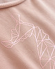 bluza bez kaptura damska Bluza damska oversize z nadrukiem konika morskiego rose gold 1