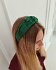 opaski do włosów Opaska marszczona jedwabna opaska do włosów opaska na włosy bottle green 4