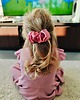 spinki i klamry do włosów Scrunchie spinka klamra jedwabna truskawkowy róż 4