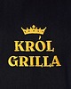 fartuchy kuchenne Fartuch Kuchenny CZARNY bawełniany haftowany Król Grilla EXTRA REZENT 2