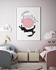 grafiki i ilustracje Gwiezdne zające - plakat pink 3