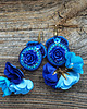 kolczyki soutache Koktajlowe  kolczyki soutache- kobaltowo turkusowe 2