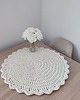 podkładki do kuchni Podkładka ze sznurka na stolik kawowy szydełkowa 60cm 2