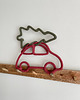 pokój dziecka - różne Autko z choinką  - ozdoba na ścianę 4