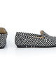 półbuty damskie Skórzane mokasyny Zapato model 001 czerwona szachownica czarna szachownica 3