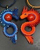 wisiory Cavrenos, wisior ze smokiem, beading 4