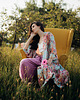 bluzki kimonowe damskie Kimono Flower Turkus LONG 9