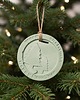 ozdoby choinkowe Betonowa Zawieszka na choinkę "Merry Christmas" Pastelowa zieleń 1