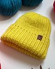 czapki damskie Wełniana czapka oversize - żółta 5