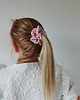 gumki do włosów Gumka jedwabna, scrunchie, frotka wiosenne kwiaty MIDI 3