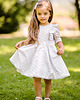 sukienki dla dziewczynki Piękna muślinowa haftowana sukienka z koronką Camile 3