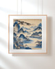 grafiki i ilustracje 4 PLAKATY niebieskie chinoiserie , chińskie 3