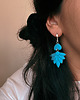 kolczyki z masy plastycznej Kolczyki BOHO LOTUS BLUE 1