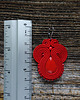 kolczyki soutache Czerwone kolczyki soutache 6
