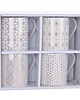 kubki Kubek Porcelanowy 4 szt. Biało Złote 2