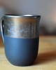 kubki Kubek ceramiczny czarno- złoty 325ml 6