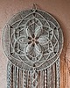 łapacze snów Duży łapacz snów, makrama, mandala flower 50 cm - szaromięta 2