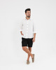 spodnie męskie Lniane spodenki SUNRISE deep black 3