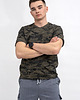 t-shirty męskie T-shirt męski  basic   moro zielone  z kieszonką 1
