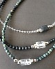 chokery Naszyjnik choker ROOTS kryształ górski, jaspis dalmatyński, czarny turmalin 6