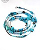 korale Długi naszyjnik Boho z turkusem i miedzią ciekawy oryginalny prezent handmade 6